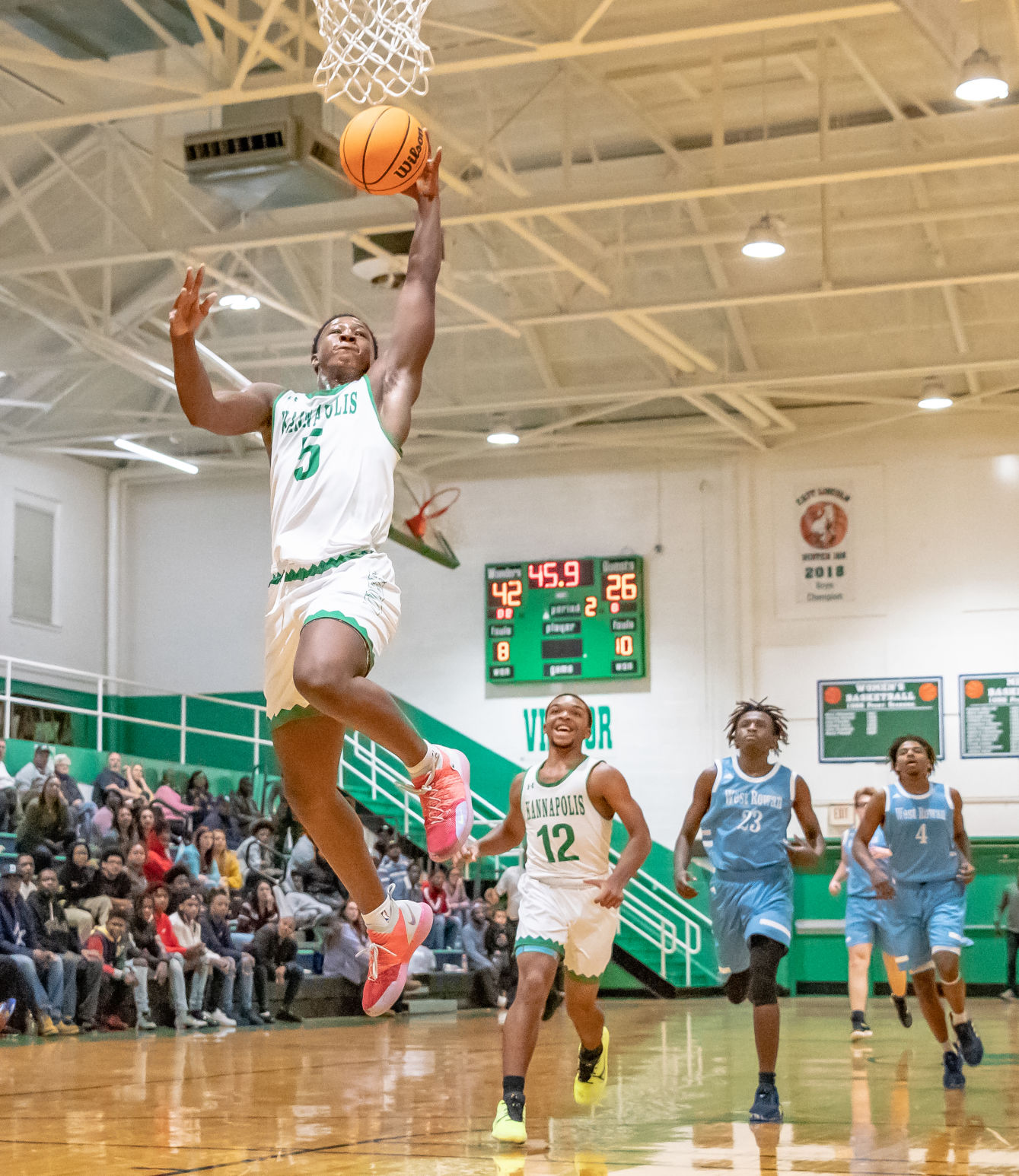 their home basketball game against West Rowan